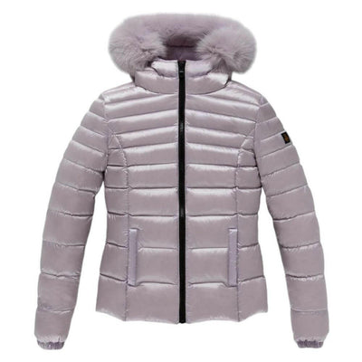 Refrigiwear Purple Nylon Women's Short Jacket