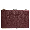 Dolce & Gabbana Maroon Leather Clutch Evening Crossbody Bag