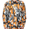 Dolce & Gabbana Multicolor Camouflage Cotton Denim Collared Jacket