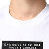 Dolce & Gabbana White Cotton DG Applique Casual T-shirt