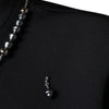 Dolce & Gabbana Black Polyester Necklace Embellished T-shirt