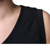 Dolce & Gabbana Black Cotton Born To Be Free Sleeveless T-shirt