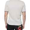 Dolce & Gabbana Off White Cashmere Short Sleeves T-shirt