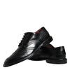 Dolce & Gabbana Black Leather Oxford Wingtip Formal Shoes