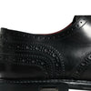 Dolce & Gabbana Black Leather Oxford Wingtip Formal Shoes