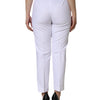 Dolce & Gabbana White Cotton Stretch Tapered Pants