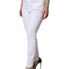 Dolce & Gabbana White Cotton Stretch AUDREY Skinny Jeans