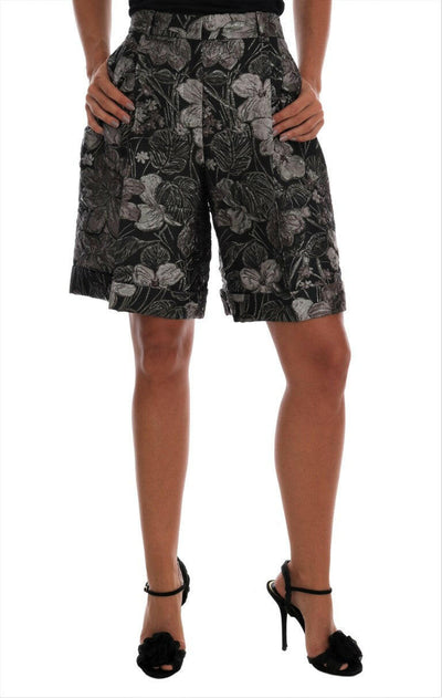 Dolce & Gabbana Elegant High-Waist Brocade Shorts