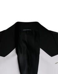 Black White Single Breasted Dress Blazer