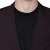 Dolce & Gabbana Bordeaux Wool Single Breasted Dress Blazer