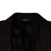 Dolce & Gabbana Bordeaux Wool Single Breasted Dress Blazer