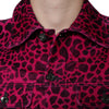 Dolce & Gabbana Fuchsia Leopard Button Down Collared Jacket