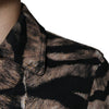 Dolce & Gabbana Brown Tiger Button Down Collared Jacket