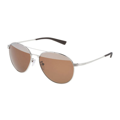 Police Gray Metal Sunglasses