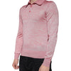 Dolce & Gabbana Pink Polyester Long Sleeve Men Polo T-shirt