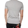 Dolce & Gabbana Gray Logo Print Crewneck Short Sleeve T-shirt