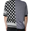 Dolce & Gabbana Black White Polka Dot Collared Polo T-shirt