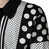 Dolce & Gabbana Black White Polka Dot Collared Polo T-shirt