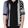 Dolce & Gabbana Black White Polka Dot Collared Polo T-shirt