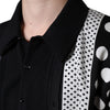 Dolce & Gabbana Black White Polka Dot Collared Polo T-shirt