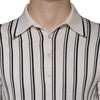 Dolce & Gabbana White Black Stripe Polo Short Sleeve T-shirt