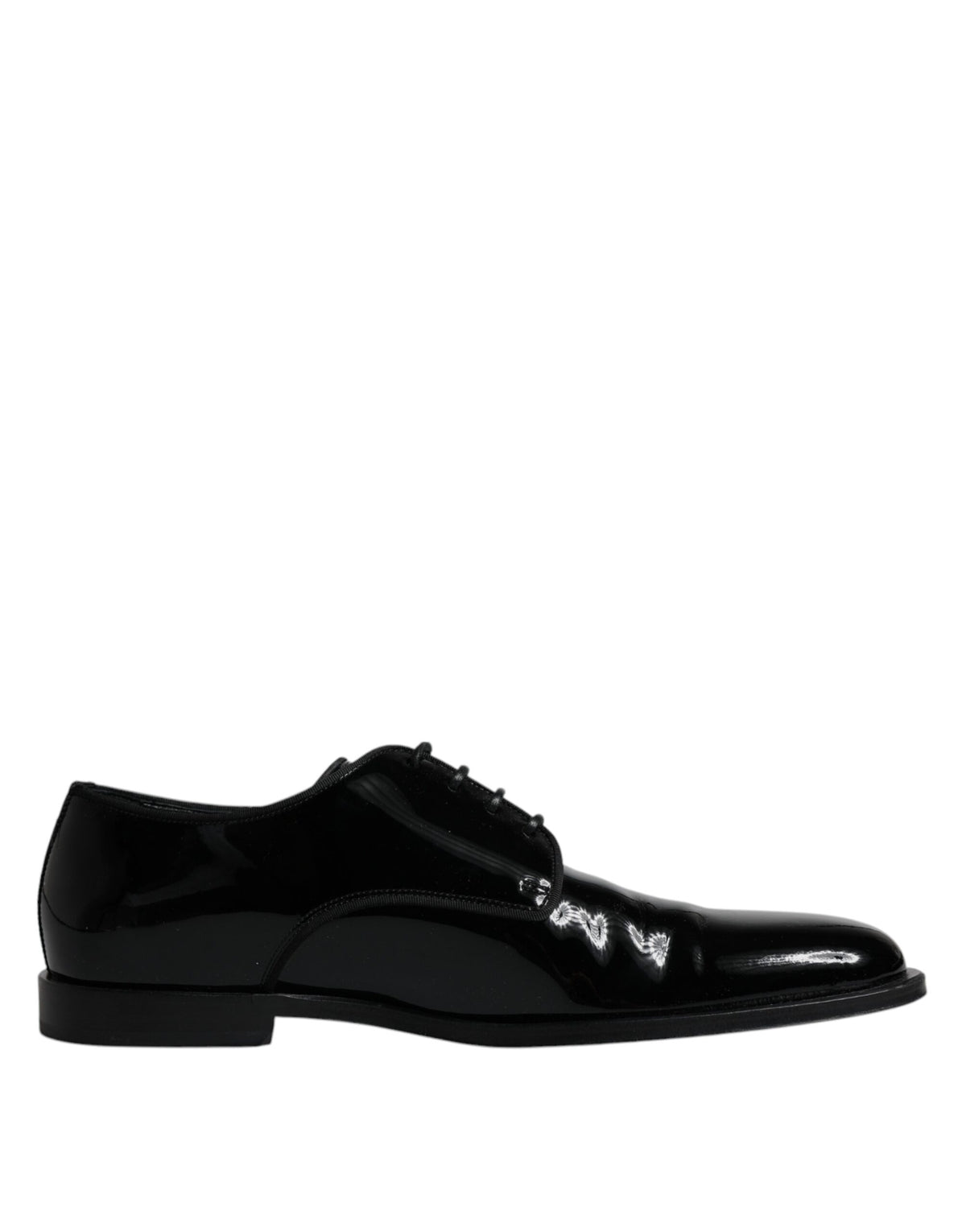 Black Leather Lace Up Men Derby Formal Shoes