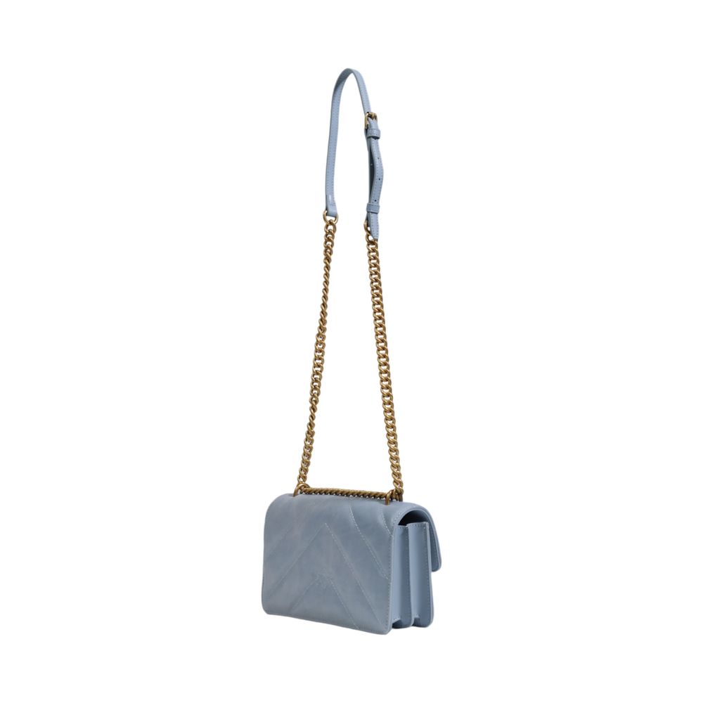 PINKO Blue Leather Handbag