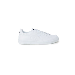 White Synthetic Leather Sneaker