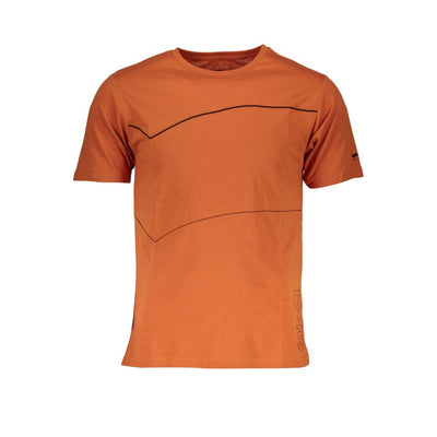 Gas Orange Cotton T-Shirt