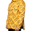 Dolce & Gabbana Yellow Logo Padded Buttoned Blouson Jacket