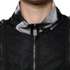 Dolce & Gabbana Black Nylon Full Zip Men Bomber Jacket