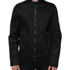 Dolce & Gabbana Black Cotton Full Zip Men Bomber Jacket