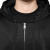 Dolce & Gabbana Black Viscose Full Zip Hooded Bomber Jacket