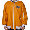 Dolce & Gabbana Orange White Full Zip Jersey Bomber Jacket