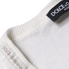 Dolce & Gabbana White Cotton Buttoned Long Sleeves T-shirt