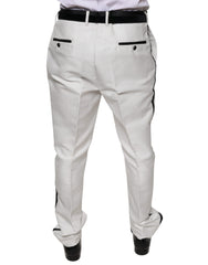 Dolce & Gabbana White Polyester Formal Dress Pants