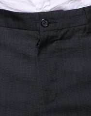 Dolce & Gabbana Black Cotton Wool Formal Dress Pants