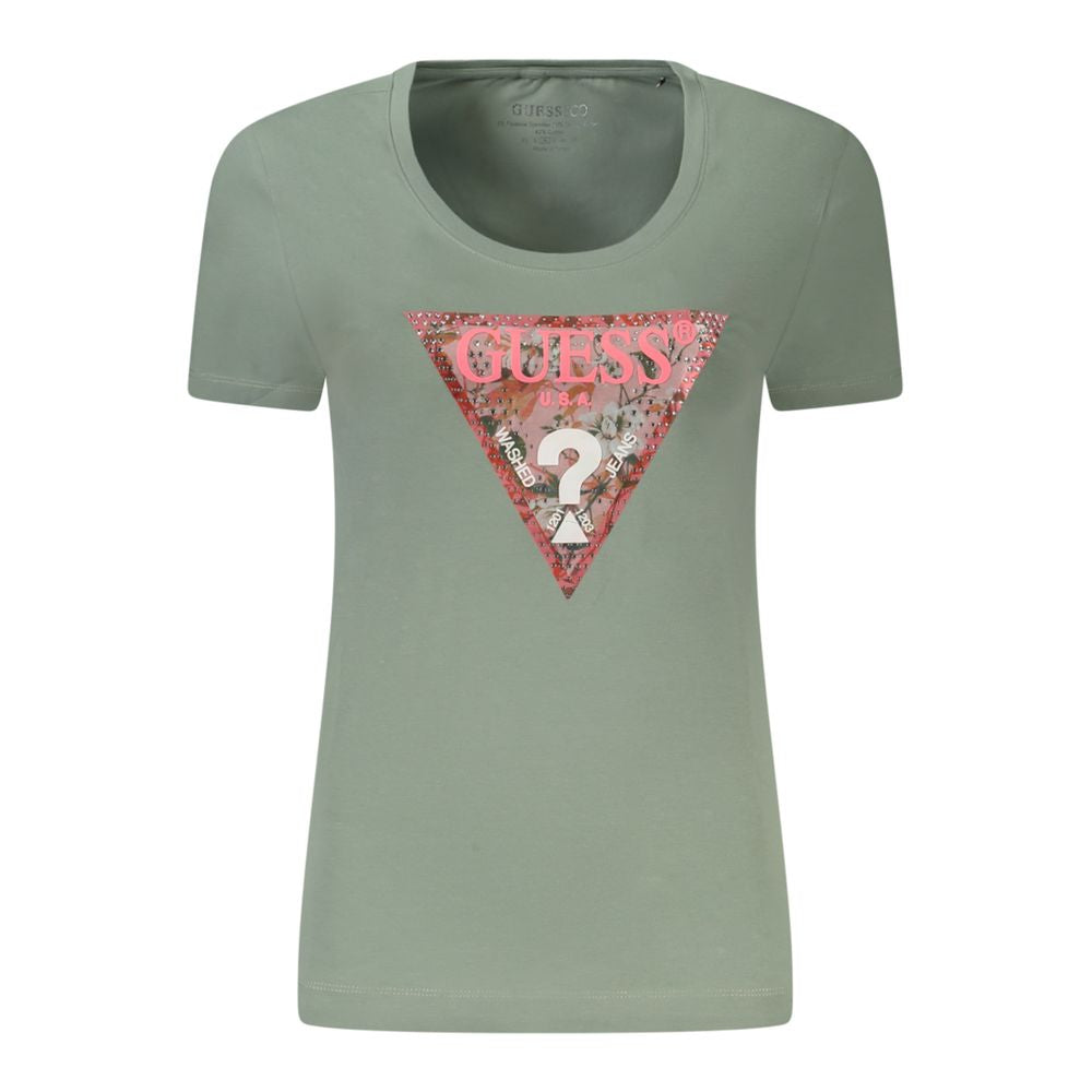 Green Cotton Tops & T-Shirt