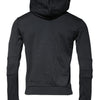 Dolce & Gabbana Black Cotton Hooded Men Full Zip Sweater