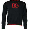 Dolce & Gabbana Black DG Logo Crew Neck Sweatshirt Sweater