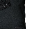 Dolce & Gabbana Gray Embellished Crew Neck Pullover Sweater