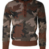 Dolce & Gabbana Multicolor Camouflage Men Pullover Sweater