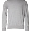 Dolce & Gabbana Light Gray Wool Crew Neck Pullover Sweater