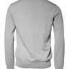 Dolce & Gabbana Light Gray Wool Crew Neck Pullover Sweater