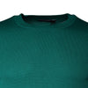 Dolce & Gabbana Green Wool Knit Crew Neck Pullover Sweater