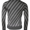 Dolce & Gabbana Gray Stripes Long Sleeve Round Neck Pullover Sweater