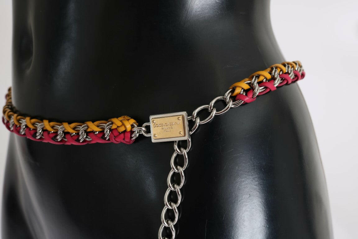 Dolce & Gabbana Elegant Multicolor Crystal-Embellished Belt