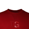 Dolce & Gabbana Maroon DG Logo Cotton Sweatshirt Sweater