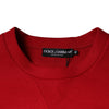 Dolce & Gabbana Maroon DG Logo Cotton Sweatshirt Sweater