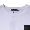 Dolce & Gabbana White Logo Patch Cotton Crew Neck T-shirt